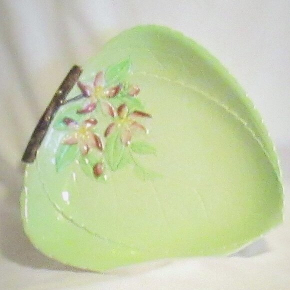 Vintage Carlton Ware Apple Blossom Salad Ware Serving Dish 1960s Leaf Shape J483 - Picture 1 of 8